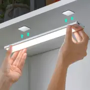 LED Night Light Motion Sensor Wireless USB Cabinet Night Light Wardrobe Lamp For