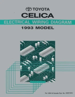 1993 Toyota Celica Wiring Diagrams Schematics Layout Factory OEM