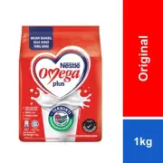NESTLE Omega Plus Milk Powder with Anticol High Calcium Low Fat 1 Kg - 2 Packs