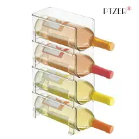 在飛比找樂天市場購物網優惠-層疊式紅酒架葡萄酒架冰箱收納架展示架日式擺件飲料瓶格子架