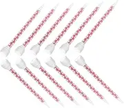 Gatuida 12pcs Epoxy Mixing Nozzle Precision Caulking Tools for Sealant Applications Easy to Clean and Replace Durable Adhesive Applicator Tips for Kitchen and Bathroom