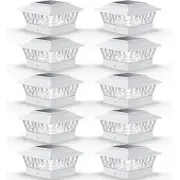 Solar Post Lights Outdoor 12 LEDs 4 Modes Post Cap Light for 4x4 5x5 6x6 Viny