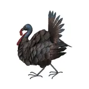 Willow & Silk Hanging Metal 47x37cm Mrs Turkey/Bird/Animal Wall Art/Home Decor