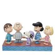 Peanuts by Jim Shore Peanuts gang in Christmas PJ's