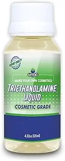 Triethanolamine liquid for cosmetics - 4.22 oz (125) ml Skin Care, Emollient, Moisturizer, PH Balancer.
