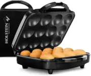 - Non-Stick Full Size Cupcake Maker, Black - Makes 12 Cupcakes, Muffins, Cinnamo