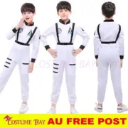 Kids Boys Pilot Astronaut Jumpsuit Costume Space Ship Cadet Suit Book Week NASA