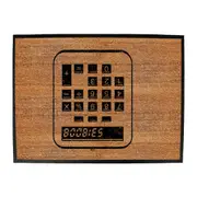 B Bies Calculator - Funny Novelty Doormat Man Cave Floor mat