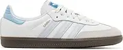 [adidas Originals] Men's Samba Soccer Shoe, Core White/Halo Blue/Gum, 11
