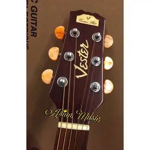 亞洲樂器 Vester 高級單板民謠吉他、店展示品、特價、Made in Korea、韓國製造、韓廠