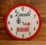 14-3/8" Lincoln Mercury Round Replacement Clock Face for Pam Clock FREE SHIP