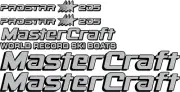 Black and Silver MasterCraft Prostar 205 Decals Full set #1