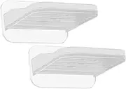 ELAYARD Monitor Shelf Camera Wall Storage Plastic Floating Shelves No Drill for Living Room