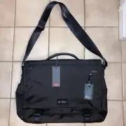 Tumi Mercedes-Benz ballistic nylon Messenger Bag 12” x 15” x 4” 022207DE Black