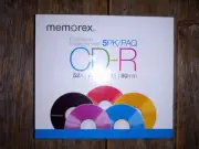 New Memorex 5-Pack Discs CD-R 52X / 700MB / 80min Portable Record Storage Backup