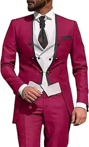 [JEShifangjiusu] Men's Irregular Hem Groom Banquet Set Without Collar Ballroom 3 Pieces Tuxedo Wedding Dinner Party Tuxedo