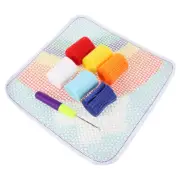 DIY Handmade Carpet Latch Hook Kit for Beginners Making Mini Rug
