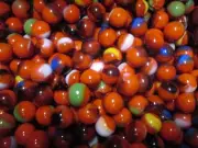 2 POUNDS 9/16 INCH CLOWNFISH MEGA / VACOR MARBLES
