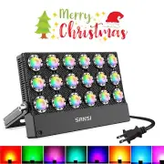 100W RGB LED Flood Light Outdoor Garden Spot Lamp Christmas Lamp Decorations