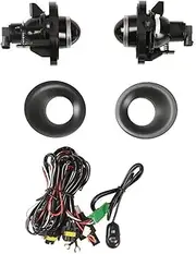 Car Fog Lights For Dodge For Challenger 2015-2020 Fog Light Lamps Wiring Switch Kit Clear Lens Front Bumper Fog Lamps Assembly