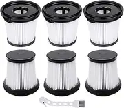 [Leadaybetter] 6 Packs HEPA Filters Replacement for Shark BU3521 BU3120 BU3520C IW1615 IW1111 IW1120 IW3511 IW3120 IW3615 IW3110C Detect Pro Lightweight Cordless Vacuum, Compare to Part XPRFIW1000