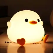 Daixinde Dodo Duck Night Light, Cute Duck Lamp, Rechargeable Dimmable Nightli...