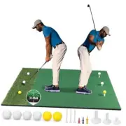 Golf Hitting Mat Set Nylon Turf Golf Mats 5 x 4 ft Thickened Golf Practice