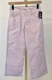 Art Class Kids Girls Purple Heart Patterned Canvas Pants NWT Size 12