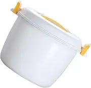 [Hoement] Microwave Rice Cooker Multi Purpose Rice Maker for Microwave Capacity for Cooking Rice Pasta Veggies and Healthy Dishes High Temperature Resistant