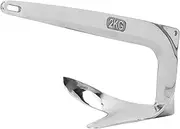 Boat Anchor, 2 kg 4.4 lbs 316 Stainless Steel Ship Anchor, Stainless Steel Claw Anchor, Ship Anchor, Fixed Anchor, 316 Three-Leaf Steel Anchor