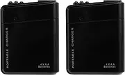 Mellisso 2X Black 4X AA Battery Portable Emergency Power Charger USB for Cell Phone