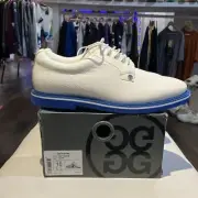 G/Fore G4 Gallivanter SM171522GR White Leather Blue Golf Shoes Mens Size 10 DS