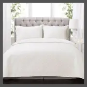 Lush Decor 2pc Twin/Twin Extra Long Ava Diamond Oversized Cotton Quilt Set