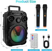 HrdLuck Karaoke Machine with Speakers, Portable Bluetooth Karaoke Machine