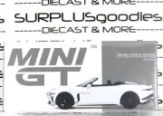 2023 Mini-GT 1:64 Overseas Edition White BENTLEY MULLINER BACALAR Car Zero #544