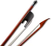 YoungMonic Violin Bow Full Size 4/4 Carbon Fiber Violin Bows Brazilwood Baroque Bows Well Balance Bow Lightweight Fiddle Bow Mongolian White Horse Hair for Student Professional (01)