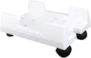 TEHAUX Computer Mainframe Holder Computer Host Holder Desktop Stand Removable Computer Host Rack Computer Stand Desktop Case Computer Pulley Bracket White