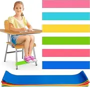 6 Pack Colorful Chair Bands for Kids with Fidgety Feet, ADHD Tools for Kids, Sensory Room Must Haves for Kids Fidget Chair Bands Autism Classroom Must Haves ADHD Tools for Classroom Home Chairs