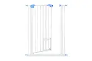 Pet Safety Gate Dog Safe Fence Puppy Baby Security Stair Barrier w/ Cat Door Adjustable 100cm