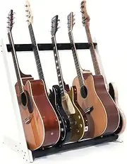 Ruach GR-2 Customisable 5 Way Guitar Rack and Holder for Guitars and Cases - White