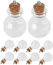 ABOOFAN 10pcs Mini Wishing Bottles Glass Jars with Corks for DIY Decor for Party Decorations Collectibles Memory Keepsakes Adorable Drift Bottle