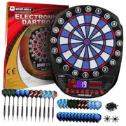 Electronic Dart Board Soft Tip Dartboard Set LED Displays 3 Languges with 12