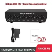 SUCA AUDIO EA7 7-Band Preamp Equalizer EQ for Home Power Amplifiers Speakers