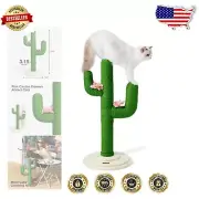 Modern Indoor Cat Scratching Post - Cactus Design with Wide Base Stability