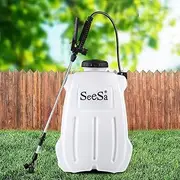 SeeSa 20L Electric Backpack Sprayer, 12V Weed Sprayer, Rechargeable Farm Garden Pump Spray Weed Battery Powered Backpack Sprayer for Lawn and Garden, Weeds, Fertilizer