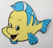 Little Mermaid Flounder Paper Cardstock Die Cut Scrapbook Embellishement