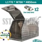 Aluminium Canopy Toolbox 1770 700 Full Opening Gullwing Side Open