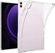 MEZON Ultra-Thin Transparent Clear TPU Gel Case for Samsung Galaxy Tab S9 FE+ 12.4" (SM-X610, X616) – Anti Scratch, Shock Absorption (Tab S9 FE+, Gel)