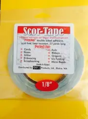 BULK 6 Rolls of Scor-Tape Adhesive 1/8" x 27yd Scor-Pal - FREE SHIPPING!!!