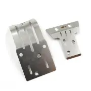 Yeah Racing Stainless Steel Chassis Protector Plate Set For Tamiya BBX (BB-01)